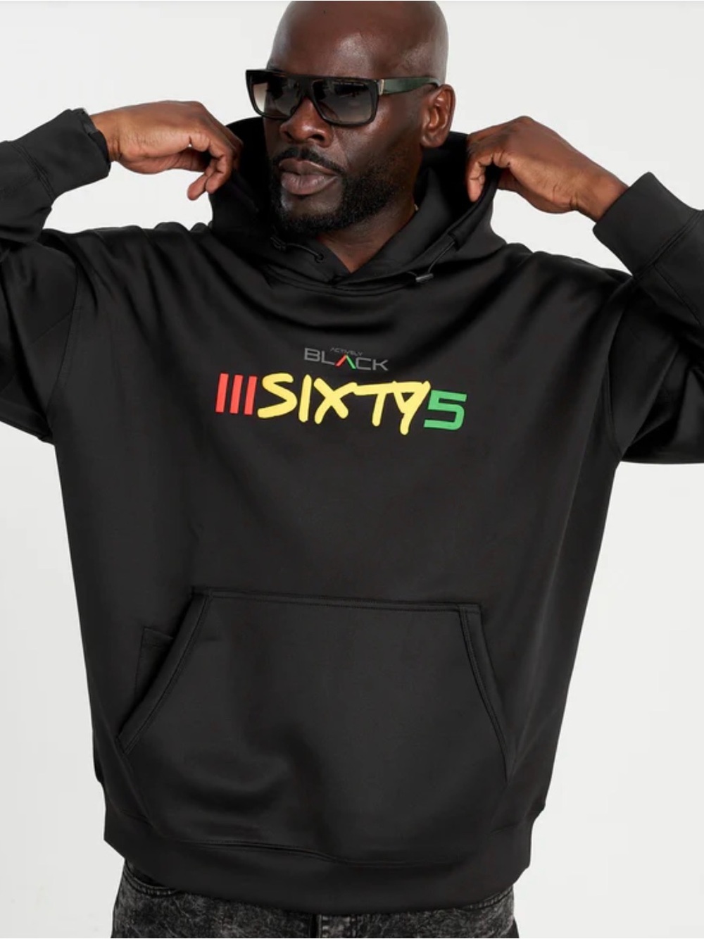 Actively Black “Sixty5” Performance Hoodie – Size Large